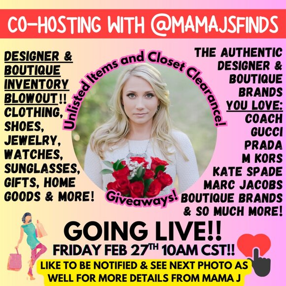 Handbags - 🎉CRYSTAL'S FAB FINDS GOING LIVE w/@MAMAJSFINDS 2/27/26 10AM CST
